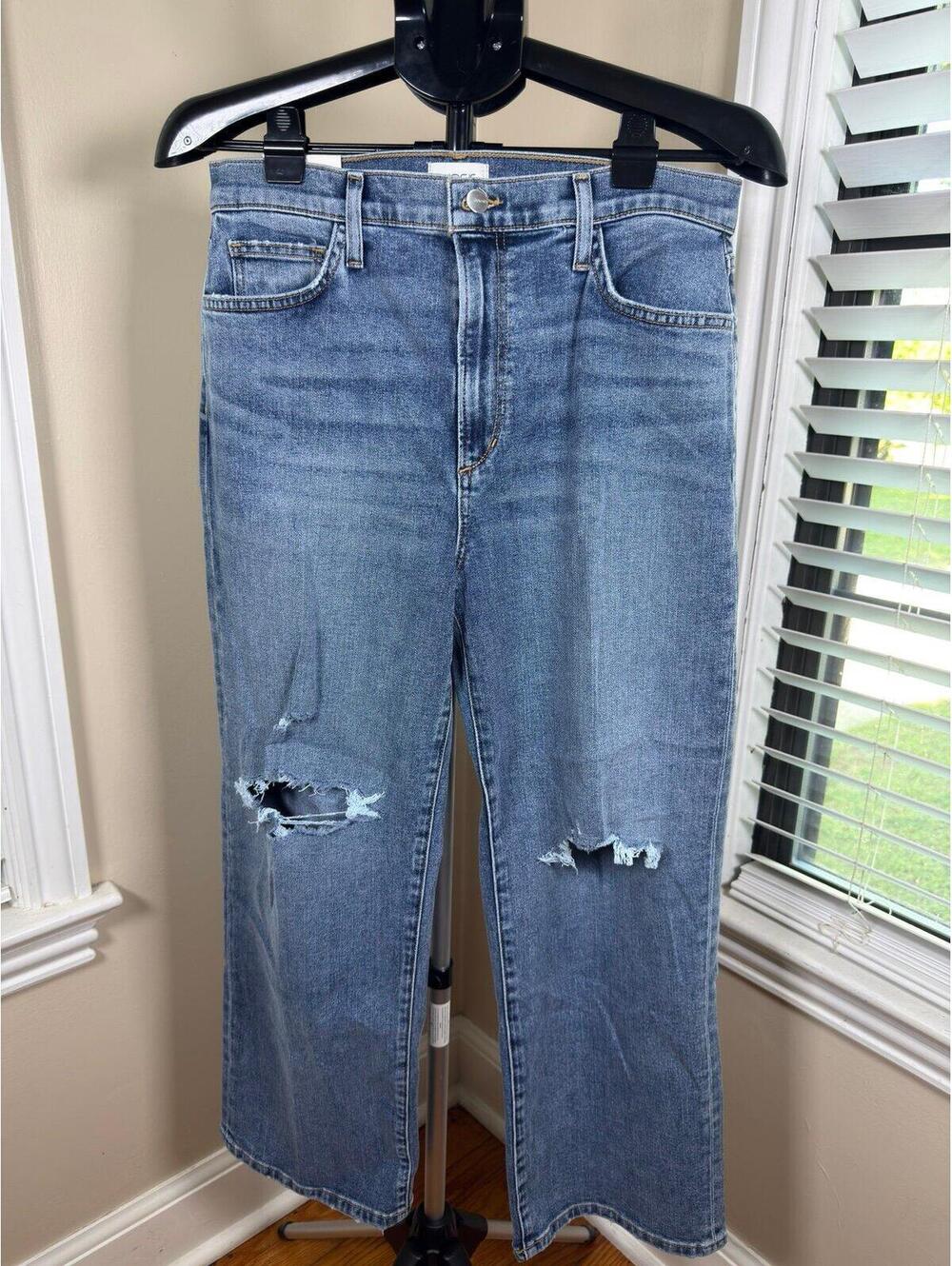 NWT Joe’s Jeans The Blake Charismatic Wash Cropped Straight Leg Distressed Jeans